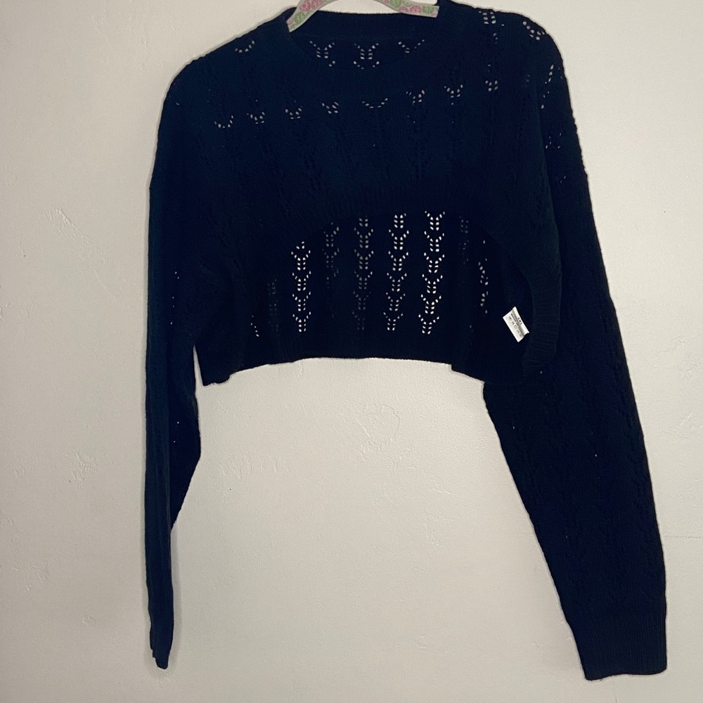 Black Acrylic Sweater (3XL) - 100% Acrylic